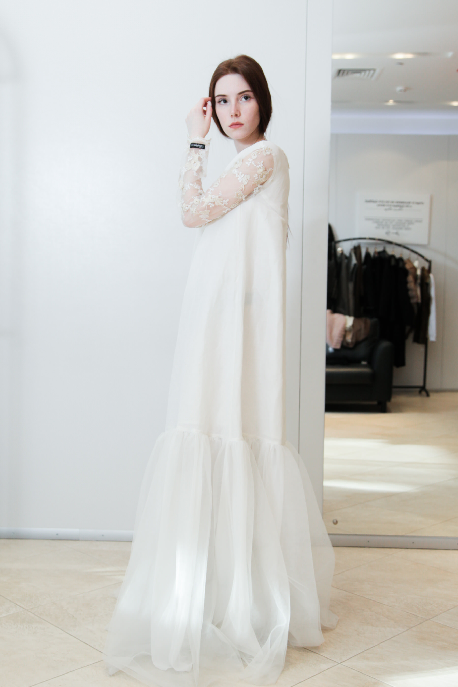 Белое платье от кутюр